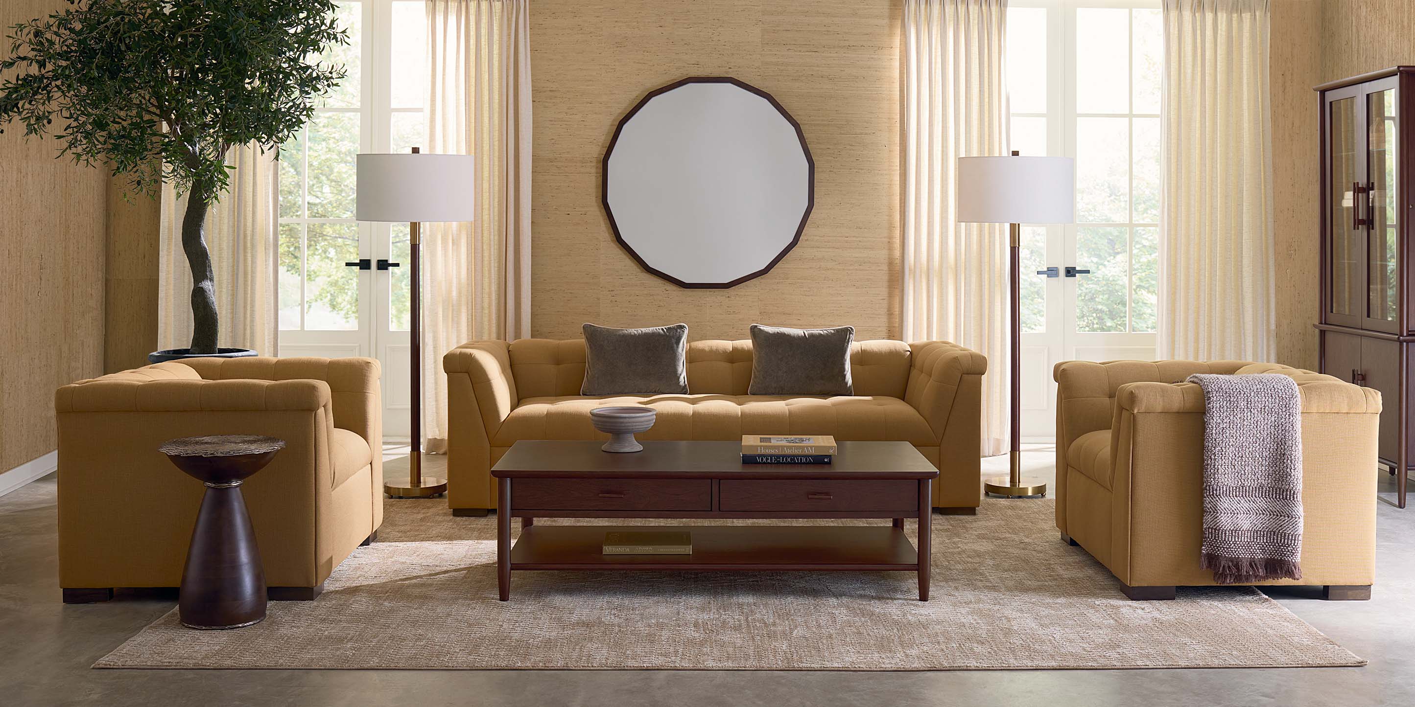 Reynolds Tufted Sofa - Thumbnail 2