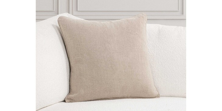 Bedford Linen Natural Pillow Cover image number 1