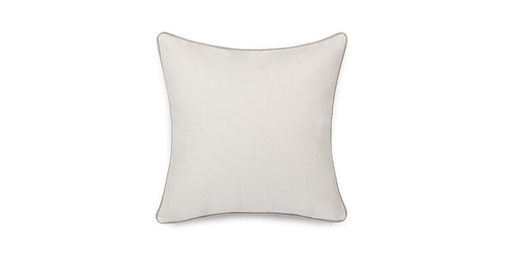 Heirloom Velvet Ivory 22" x 22" Square Pillow Cover image number 0