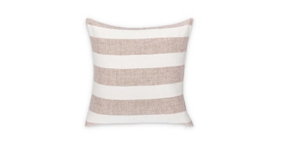 Eleanor Natural/Ivory Striped Linen Pillow Cover