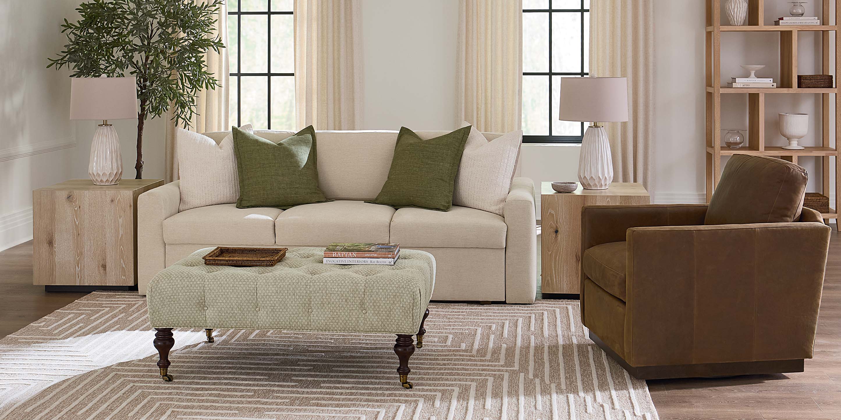 Leather Swivel Chair image number 1