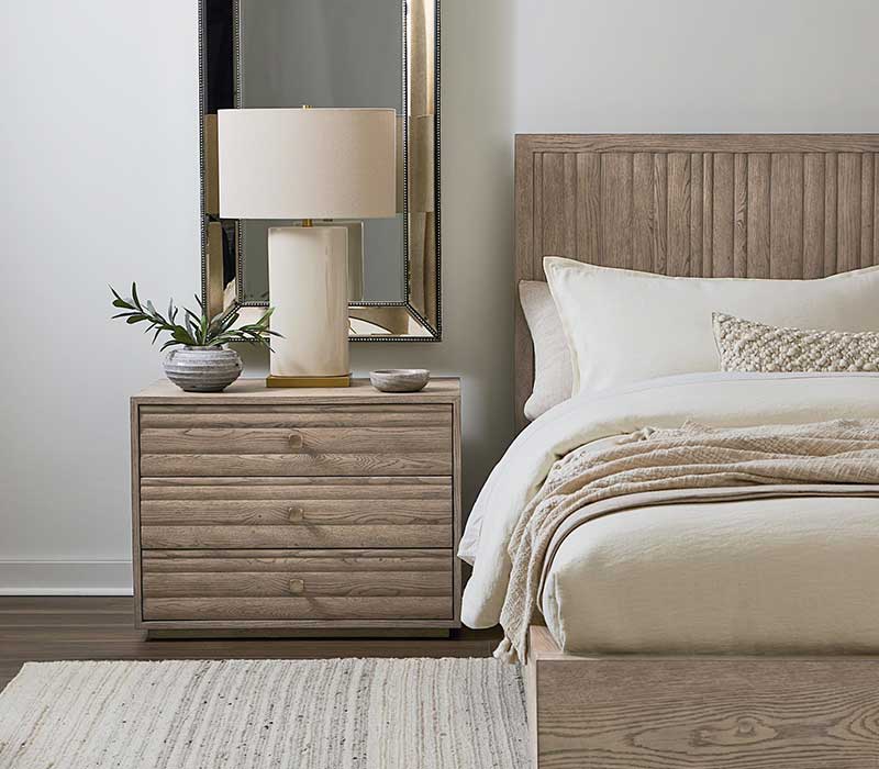Andora nightstand and bed