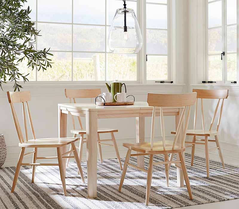 Origins dining table and chairs